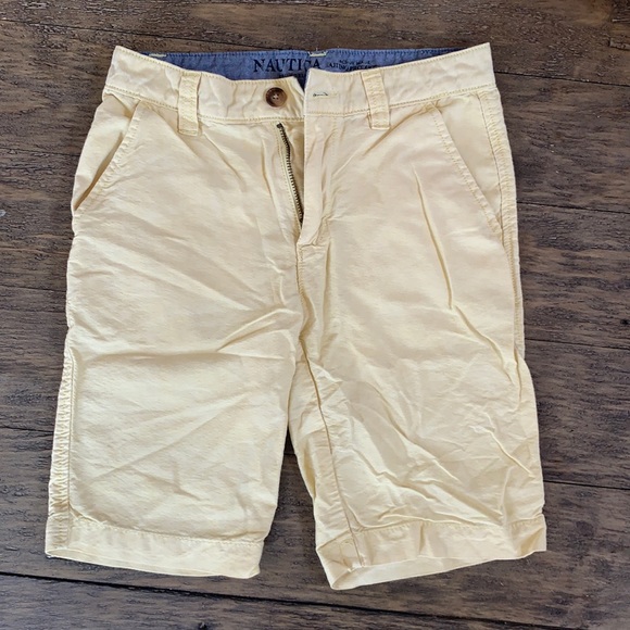 Nautica Boys Pale Yellow Shorts - Picture 1 of 6